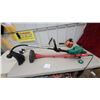 Image 1 : Ryobi RY3000ES Gas String Trimmer, Echo Gas String Trimmer, and Red Electric Trimmer