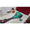 Image 2 : Ryobi RY3000ES Gas String Trimmer, Echo Gas String Trimmer, and Red Electric Trimmer