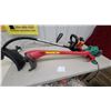 Image 6 : Ryobi RY3000ES Gas String Trimmer, Echo Gas String Trimmer, and Red Electric Trimmer