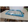 Image 2 : Foldable Multi-Tiered Blue Tubular Metal Clothes Drying Rack