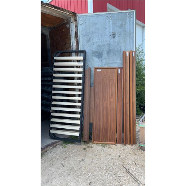 Queen Size Bed Frame & Slats, Headboard, & Side Rails