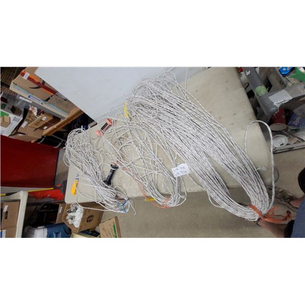 5 Sectionsof White Cord Electrical Wire Lines