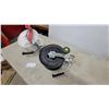 Image 2 : Pair of Wire Winding Reels for Electric Fence Wire, White with Red and Black with Green/Yellow