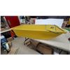 Image 1 : Yellow Utility Hauling Sled with Blue Pull Rope 50" Long