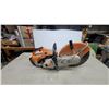 Image 4 : Stihl TS 400 Gasoline-Powered Cut-Off Concrete Saw with Cutting Blade Has Compression