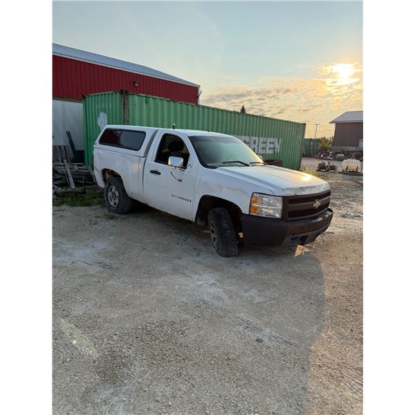 2008 Chevrolet Silverado 1500 LS 4x4 Regular Cab Pickup w/ Canopy – Parts Only, No TOD