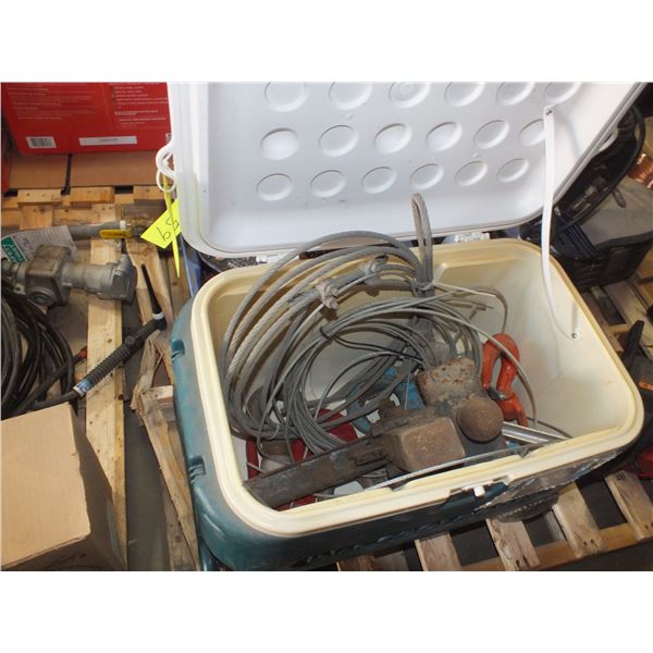 Cooler w/ Receiver Hitch /Hooks / Steel Cable