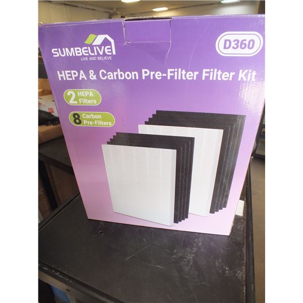 Two Hepa Filters & 2 Gas Vents