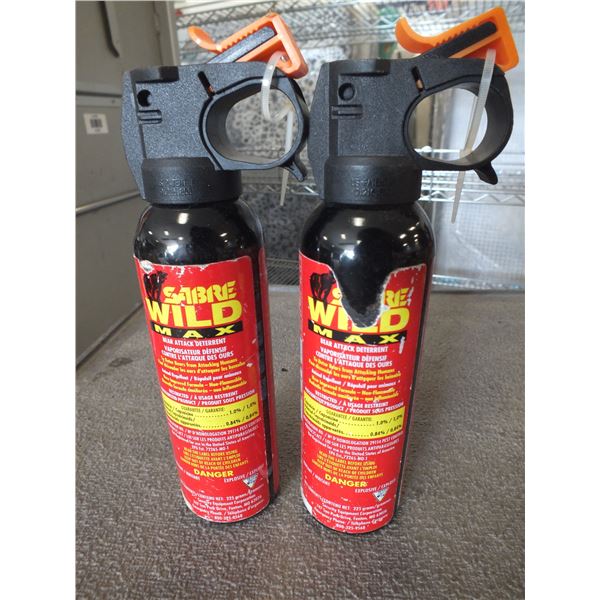 Two Cans Of Sabre Wild Max Bear Spray