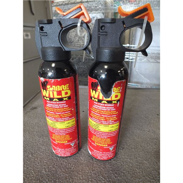 Two Cans Of Sabre Wild Max Bear Spray