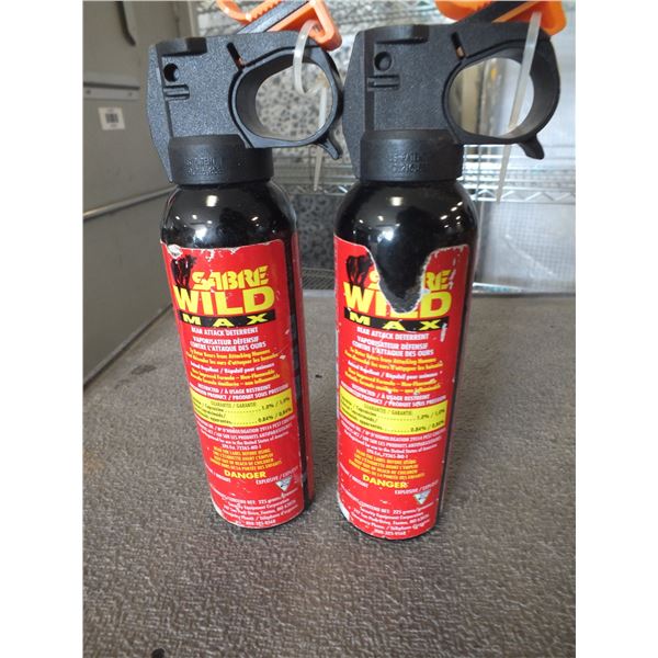 Two Cans Of Sabre Wild Max Bear Spray