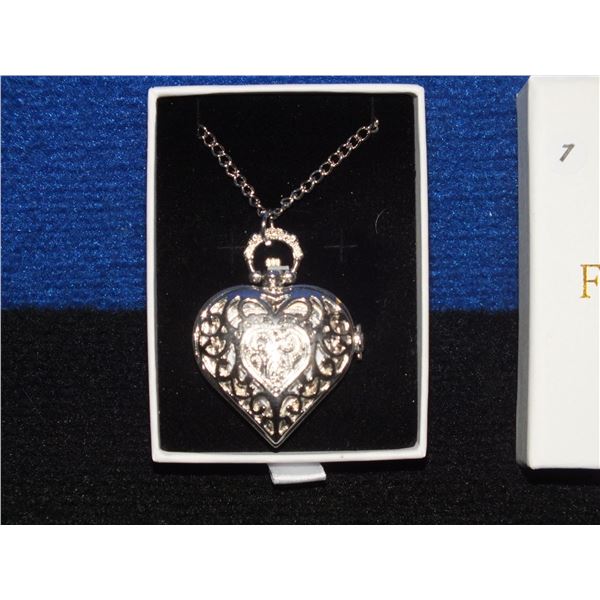 Heart Quartz Pocket watch