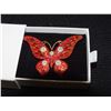 Image 1 : Red Rhinestone Butterfly