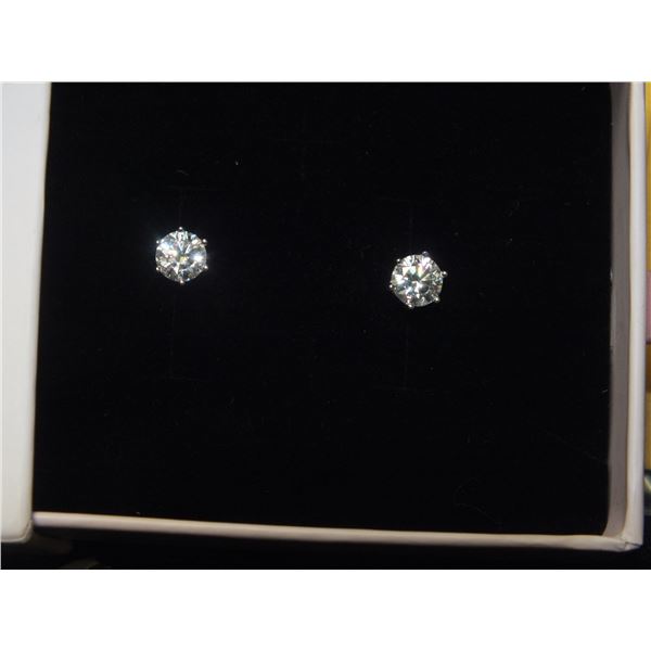 1 Ct Cubic Zirconia Earrings