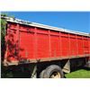 Image 50 : 1978 Chev C65 gas grain truck, V8 5&2 spd, 11Rx22.5s, showing 85,336 Km, 16 ft. wood box & hoist, Ro
