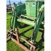 Image 8 : JD 3020 gas tractor, 65HP. 8 spd c/w 148 loader with forks & bucket, Replaced steering valve( 2025).