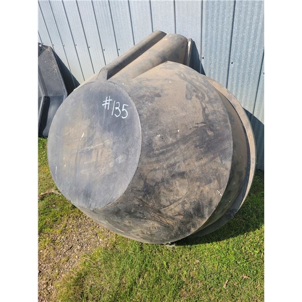 Round plastic hopper