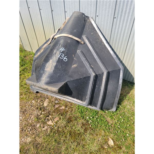 Black plastic hopper