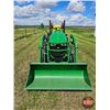 Image 3 : TRACTOR : 2018 John Deere 1025R : 4WD : Diesel 3pt Hitch : w/120R JD FEL