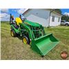 Image 4 : TRACTOR : 2018 John Deere 1025R : 4WD : Diesel 3pt Hitch : w/120R JD FEL