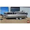 Image 2 : PONTOON BOAT & TRAILER : 2015 Princecraft Sportfisher 21 : Smarthauler Trailer : Mercury 60HP