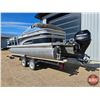 Image 3 : PONTOON BOAT & TRAILER : 2015 Princecraft Sportfisher 21 : Smarthauler Trailer : Mercury 60HP