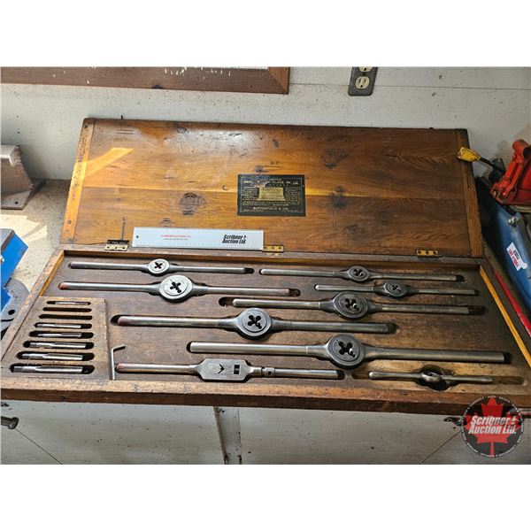 Tap & Die Set : Butterfield & Co : Model 117 (w/Wood Case)  (Note: Missing 2 Thread Taps)