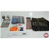 Image 1 : Grouping : Reciprocating Saw Blades; Drill Bit Set; Brad Point Wood Bit Set; Sharpening Stone; etc!