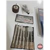 Image 6 : Grouping : Reciprocating Saw Blades; Drill Bit Set; Brad Point Wood Bit Set; Sharpening Stone; etc!