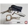 Image 1 : Welding Vice Grip Clamps, Gloves, Iron Working Tool