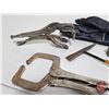 Image 2 : Welding Vice Grip Clamps, Gloves, Iron Working Tool