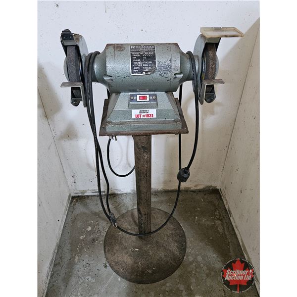 Rockford Electro Heavy Duty Bench Grinder : Model 80-650 : on Stand  (Wheel 6") (Total Unit Measures