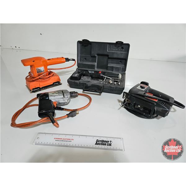 Tool Grouping : - SKIL Saw - Black & Decker Corded Drill - SKIL Cordless Screwdriver Set - Black & D