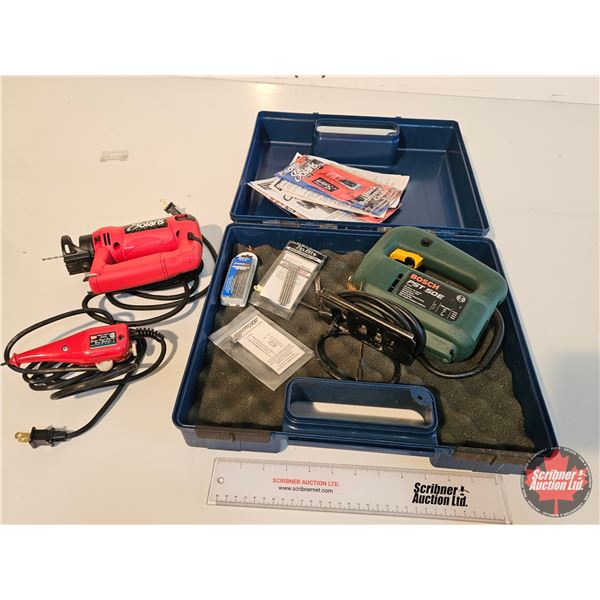 Tool Grouping : - Bosch Scroll Saw - Rotozip Spiral Saw - Electric Engraver