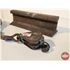 Image 5 : Antique Collector Combo: Block & Tackle Pullies (2) - Railroad  Iron ~ Embossed "1929 Oh Canada"