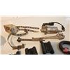 Image 5 : Grouping : In-Line Circulating Heater; Double Action Spring Hinges (4); Barrel Wrench; Chisel; Chain