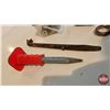 Image 6 : Grouping : In-Line Circulating Heater; Double Action Spring Hinges (4); Barrel Wrench; Chisel; Chain