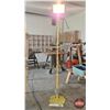 Image 1 : Halogen Work Light on Stand w/Outlet (7ft H)
