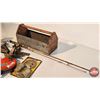 Image 4 : Variety Grouping : - 12v Fan - Angle Brackets - Tank Float - Fishing Rod & Reel - Hinges - Ext Cord 