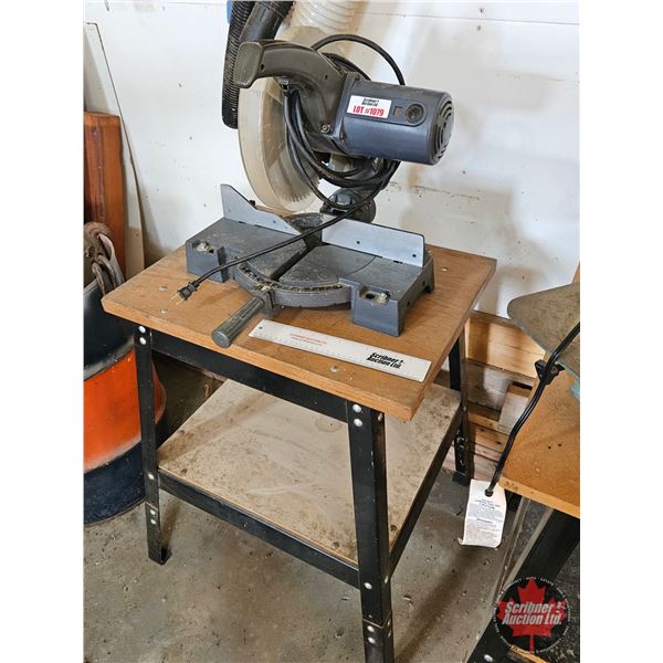 10" Mitre Saw Mounted to Stand (Sears/Craftsman Professional)