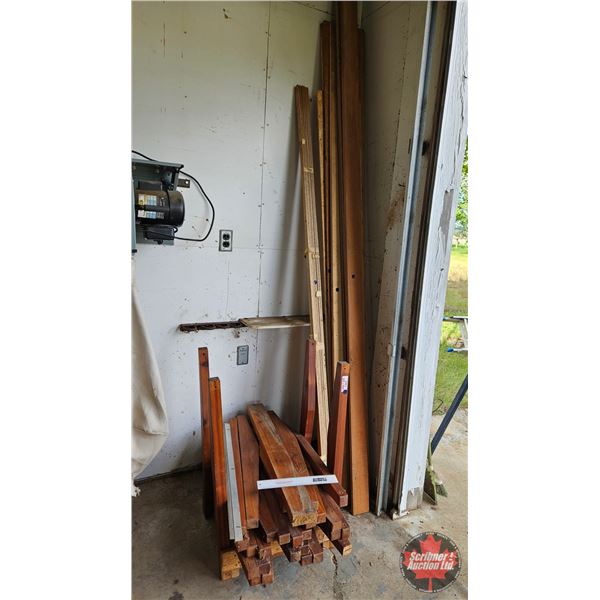Variety of Strips of Wood, Mouldings & Cedar Dog Legs