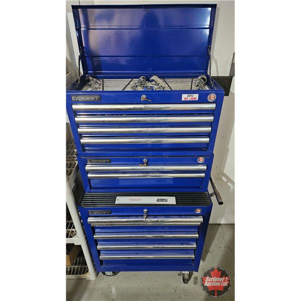 Rolling Cabinet Tool Box w/Contents : Evercraft (Top / Middle / Bottom Boxes)