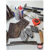 Image 3 : Grouping ~ Carpentry Tools : Tool Belt; Framing Squares; Clamps; Tin Snips; Chalk Lines; etc