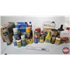 Image 1 : Variety Shop Fluids Grouping (Full / Partial Full) - WD40 - Bar's Leak - STP - Anti-Freeze - Grease 