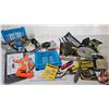 Image 1 : Grouping - Variety : Storage Hooks, Hour Meter, 75ft Tape, Electric Fence Wire Grabber, Fencing Plie