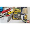 Image 2 : Grouping - Variety : Storage Hooks, Hour Meter, 75ft Tape, Electric Fence Wire Grabber, Fencing Plie
