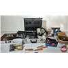 Image 1 : Grouping - Electrical : Trouble Light, Flood Light, Cord Ends, Light Sockets, Switch Plates, Magnifi