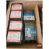 Image 2 : Assortment Nails/Screws/Nuts with Wood Box  (Box Measures: 7"H x 13"W x 10"D)