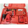 Image 2 : Cordless Drill Kit : Milwaukee 14.4V (c/w Bits / Charger / 3 Batteries)