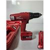 Image 5 : Cordless Drill Kit : Milwaukee 14.4V (c/w Bits / Charger / 3 Batteries)